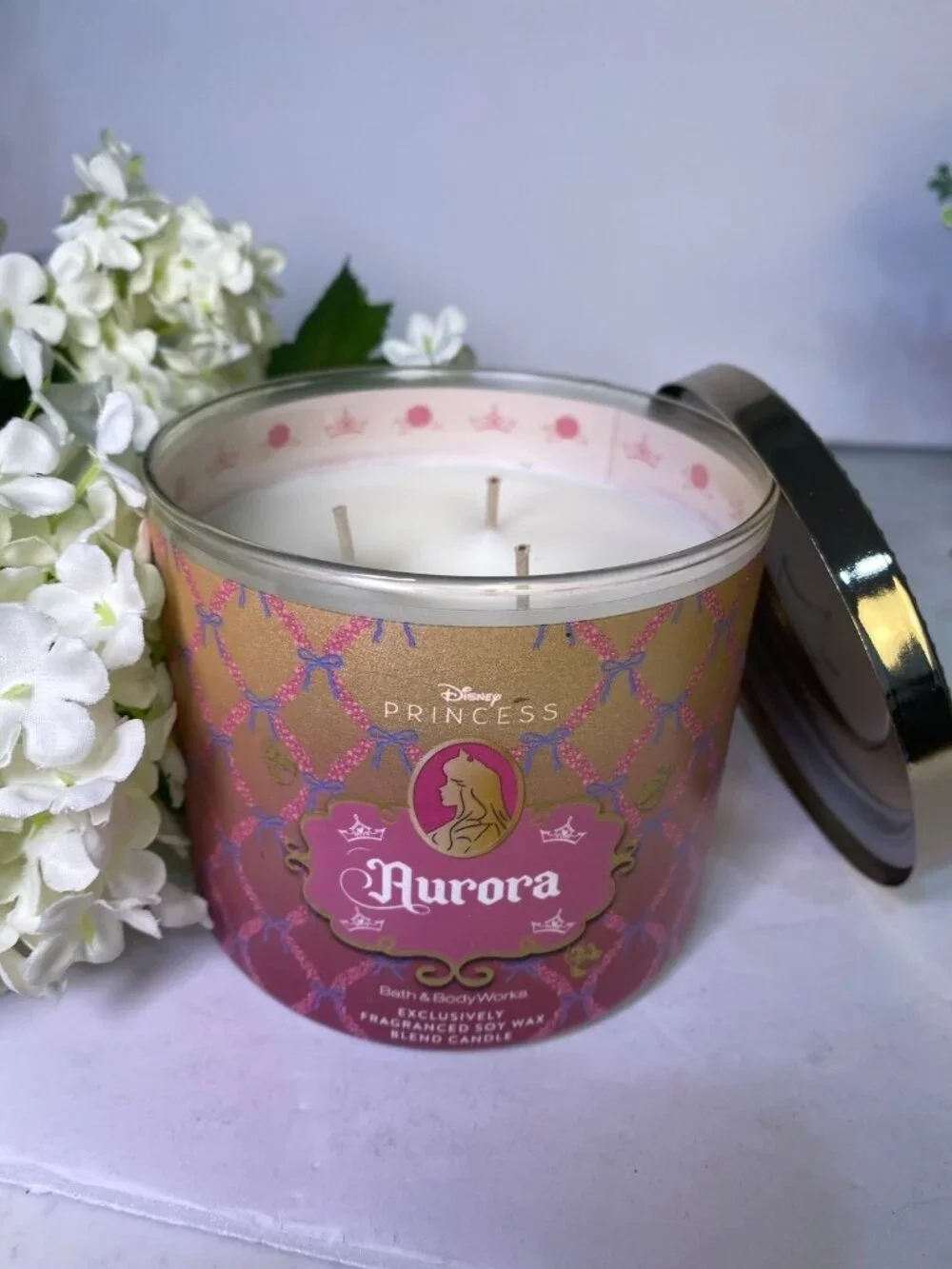 “Aurora” Disney Princess Limited Edition Bath & Body Works New 3 Wick Candle